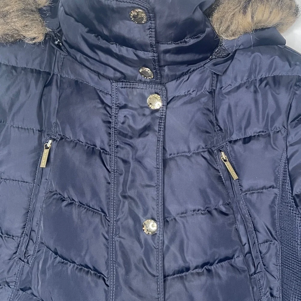 MICHAEL KORS Women's Navy Puffer Winter‎ Coat​​